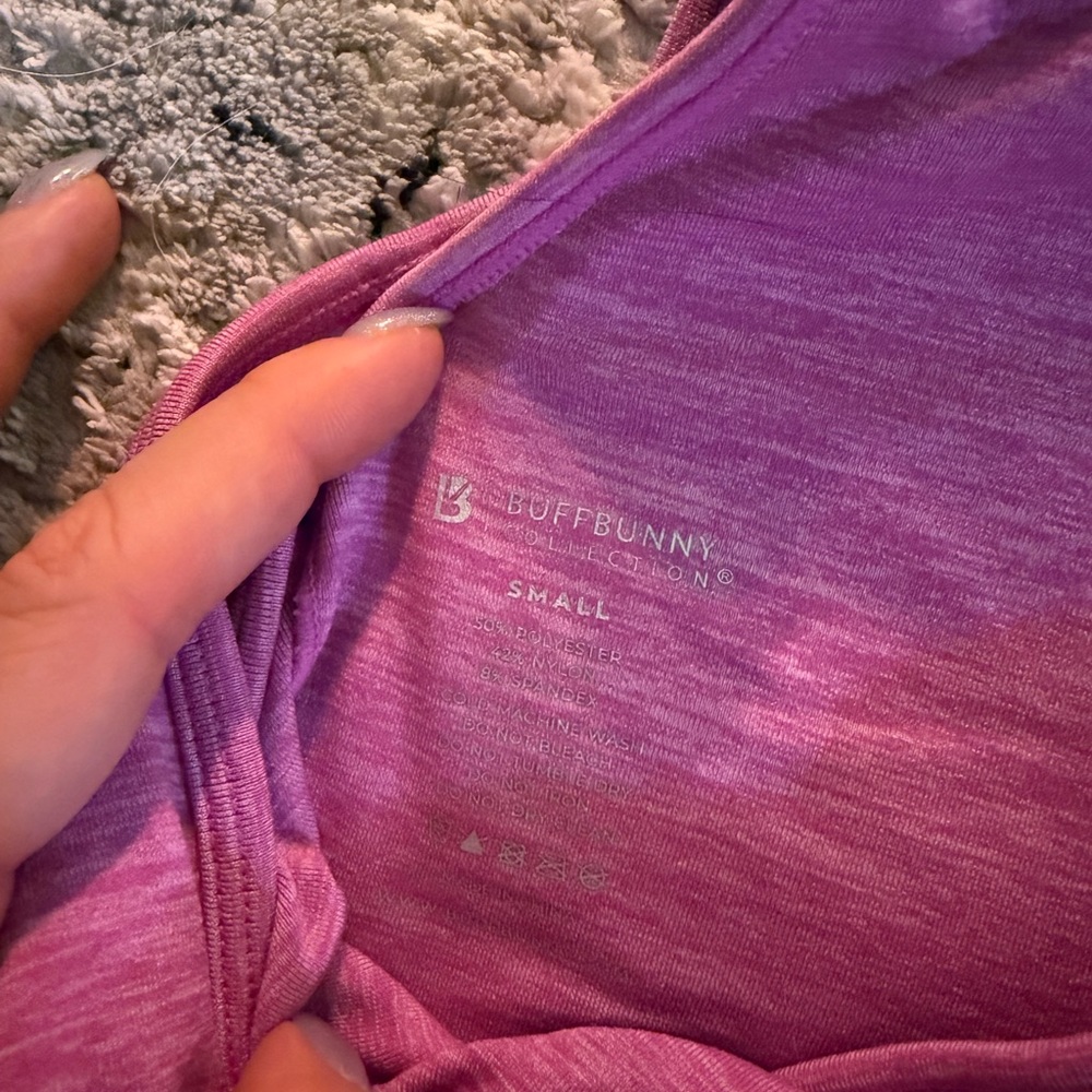 BuffBunny Heathered Pink BBL Sports Bra size S - Picture 4 of 4